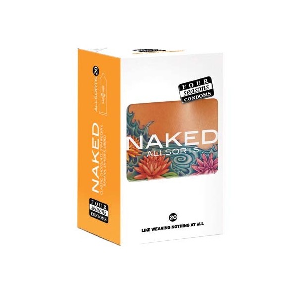 Four Seasons Condoms Naked Assorted X 20