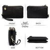 YALUXE RFID Blocking Women's Wristlet Purse Genuine Leather Small Clutch
