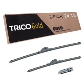 TRICO Gold 24" + 18" Premium Automotive Replacement Windshield Wiper Blades (Set of 2), Passenger and Driver Side All-Weather Beam Wiper Blades for Select Vehicle Models