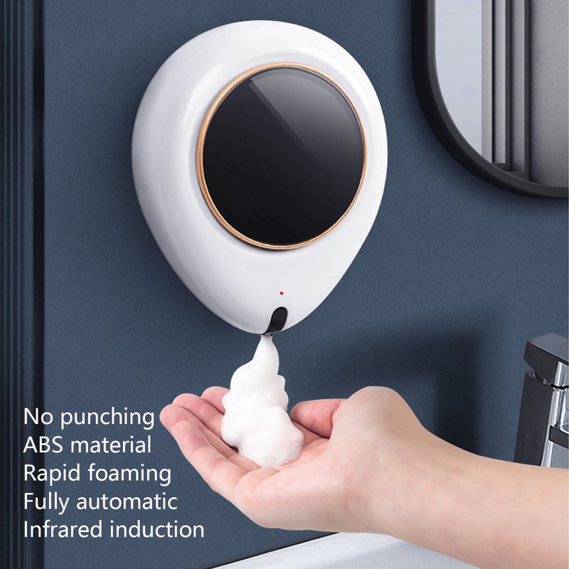 300ml Automatic Foam Soap Dispenser 3W Battery Powered Wall Mounted