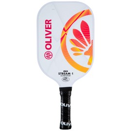 Pickleball Paddle Stream-1 Lite - Fiberglass Surface, 13mm Polypropylene Honeycomb Core, Lightweight, Extended Reach, USAPA Approved - Maximum Speed, Control, and Power