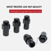 Cragar Standard Mag Lug Nut 12x1.25 Black with Chrome Offset