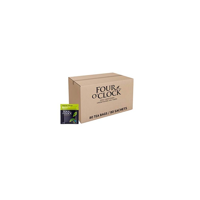 Four O'Clock Green Tea Decaffeinated Organic Fairtrade, Non-Gmo, Kosher, Gluten-Free,