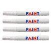 Set of 4 White / White Tyre Markers Waterproof Weatherproof