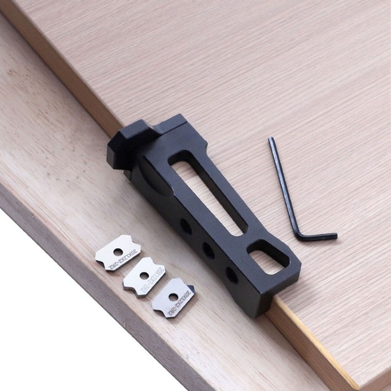 2Pcs Chamfer Plane Aluminum Alloy Edge Trimmer Corner Banding Woodworking