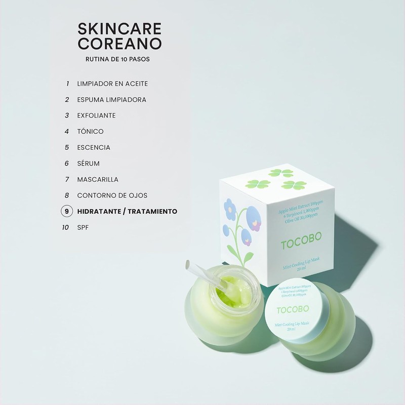 TOCOBO Mint Lip Mask 20 ml Mascarilla de Labios Hidratante,