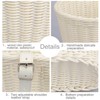 MEISO Front Bicycle Basket for Children, Woven Bicycle Basket with