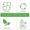 SVNOOC Multiple Use Removable Labels, Dry Wipe Labels Stickers, White,