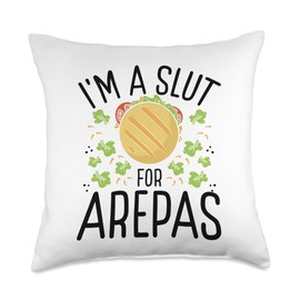 Venezuelan Snacks Arepa Grill Arepas Maker Arepa Flour Throw Pillow