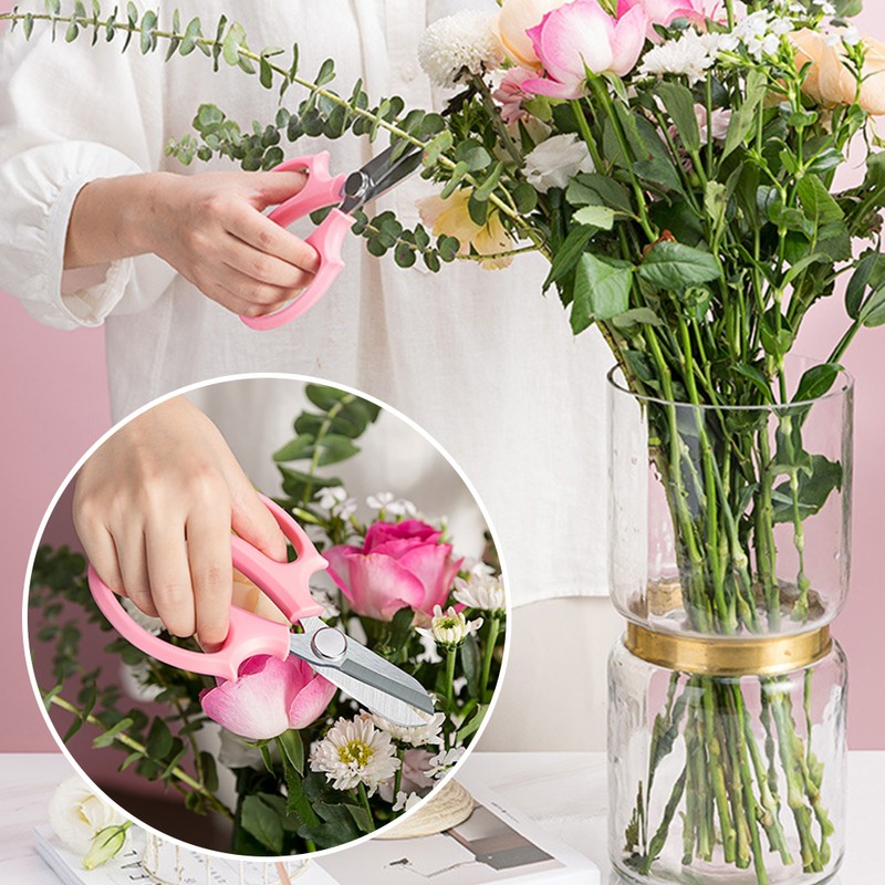 10 Piece Garden Flower Scissors, Sharp Stainless Steel Floral Shears,