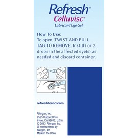 REFRESH CELLUVISC Lubricant Eye Gel Single-Use Containers 30 ea (Pack of 4)