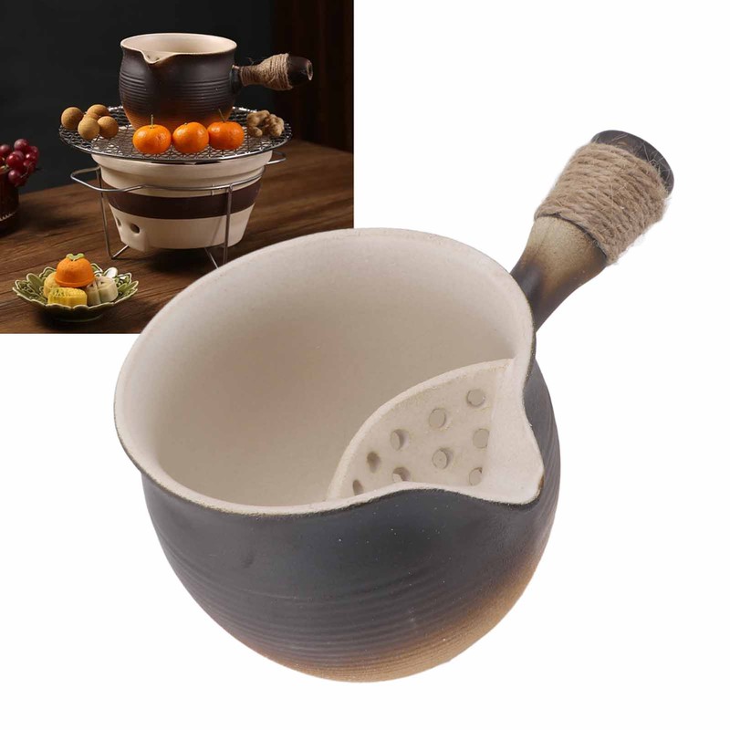 Chinese Ceramic Tea Pot Portable Versatile Large Capacity Side Handle