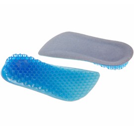 Phoenix Half Type Secret Insole, Height 0.8 inches (2 cm), Heel Up, Beehive, Cushion, Insole, 1 Tier, Shock Absorption, Left and Right Set, Unisex (Blue), blue