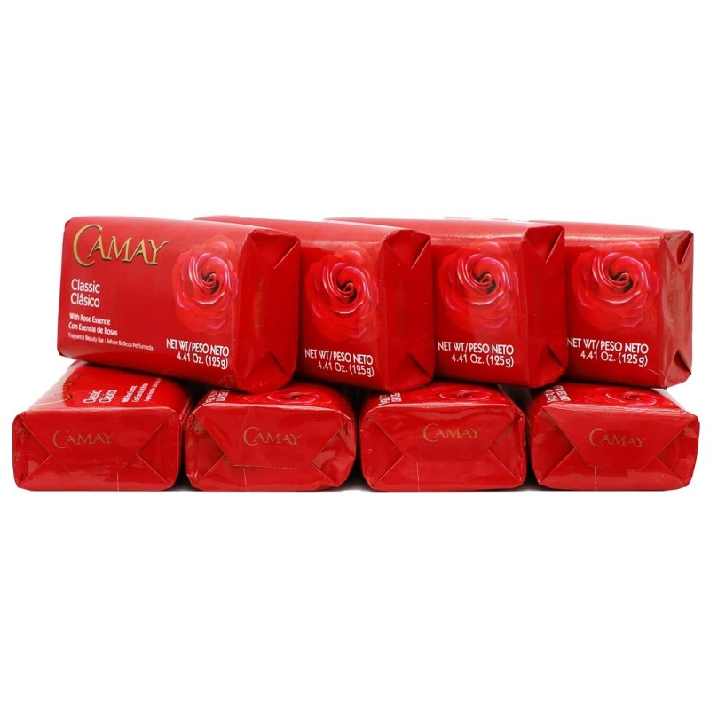 Camay Classic Bar Soap Rose Essence 8-Pack of 4.41 Oz