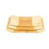 Asian Home Sashimi Sushi Bamboo Curve Serving Geta Plate -