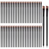 50 Pieces Angled Eyebrow Brushes Eyebrow Tint Brush Flat Tapered