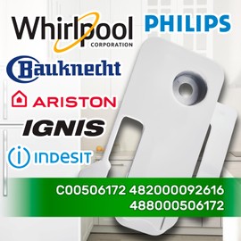 Right Side Folding Freezer Bracket with Original Code C00506172 482000092616 488000506172 for Indesit Whirlpool - ONIX TECH