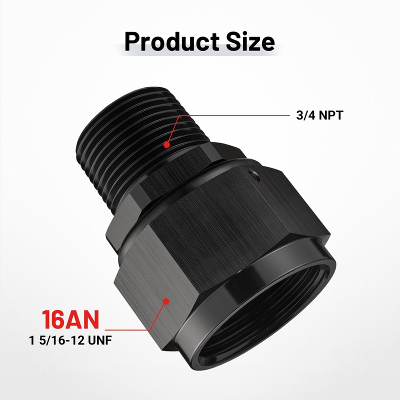 EVIL ENERGY 16AN Female to 3/4 NPT Pipe Swivel Adapter