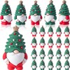 Sonwyoung 25 Pcs Mini Christmas Gnome Figurines Including Red and