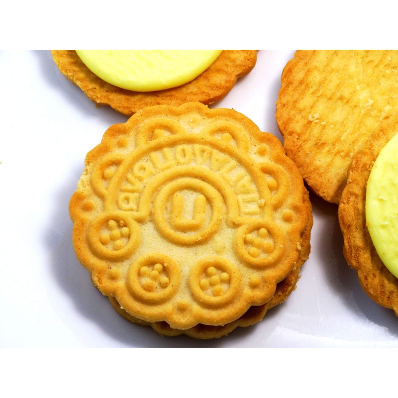 Papadopoulos Sandwich Cookies with 2 Pack Orange Filling. Inspected and