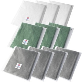 Tabarat Towel Handkerchief, Handkerchief, Gift, Individual Packaging, Imabari, Hand Towels, 9.1 x 9.1 inches (23 x 23 mm), Set of 10 (Assorted)