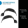 TRQ Inner Fender Liner Set Compatible with 2002-2007 Saturn Vue
