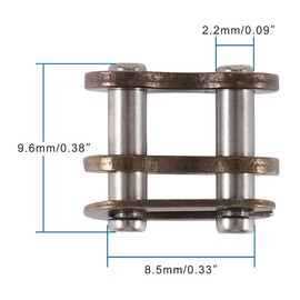 GOOFIT 10pcs 25H Chain Buckle Snap Link # 25H Chain Master Link Replacement for 110cc 125cc 150cc 200cc 250cc ATV Quad 4 Wheeler Made in China