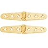 Whitecap Strap Hinge - Polished Brass - 6" x 1-1/8"