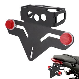 WIKIBB Motorcycle License Plate Bracket Fender Eliminator Kit Aluminum Motorcycle License Plate Holder Mount with Reflector Bolts Fits for Kawasaki Ninja 500 Z500