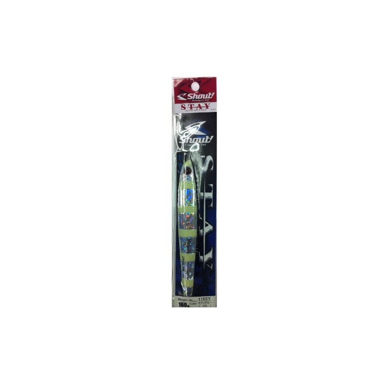 Shaut! Metal Jig Stay 160g Zebra Glow #24 (ZG) 115SY