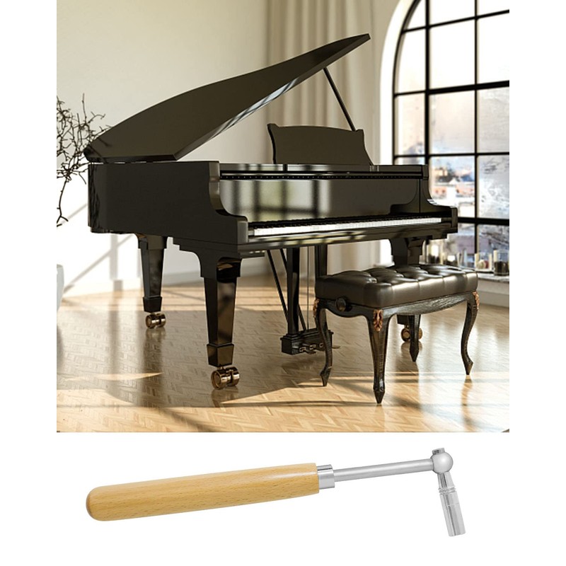 10 Pcs Professional Piano Tuning Kit Piano Tuner Hammer Mute