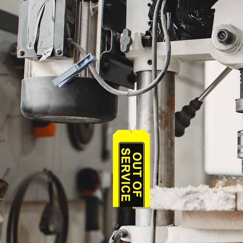 Out of Service Tags - Pack of 50 with Wires