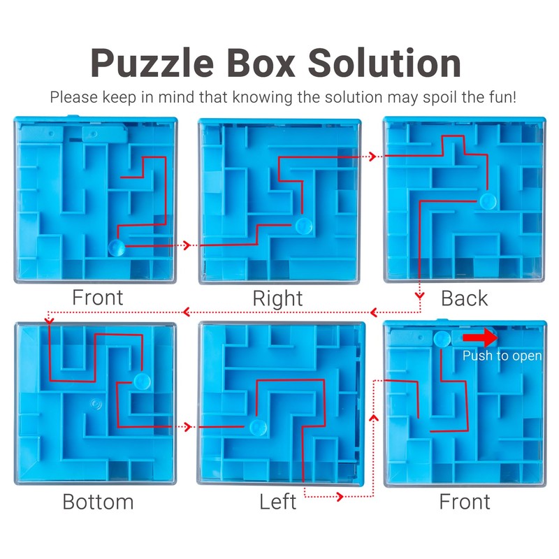 iKeelo Money Maze Puzzle Box (2 Pack) for Kids and