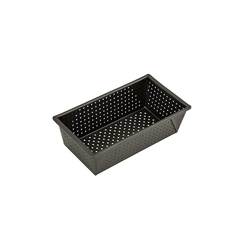 Bakemaster Box Sided Loaf Pan Non-Stick Perfect Crust, Grey, 22