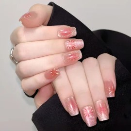 Uñas Postizas Decoradas Adheribles 3024u Soft Gel Tip A                                                                                               