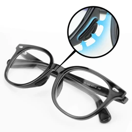 20 Pairs Eyeglass Nose Pads Stick On Silicone Anti-Slip for Glasses Sunglasses Thin Nose Pads Eyeglasses, Adhesive Nose Pad for Eyeglass, Anti Slip Eyeglass Nose Pads (10Clear+10Black)