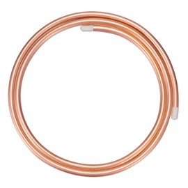 BELLA BAYS Copper Tubing 1/2" OD x 0.444" ID x 5Ft, 99.9% C12200 ASTM B280 Refrigeration ACR Tubing Seamless Soft Coil Round T2 Pure Copper Tube for HVAC System, Refrigerators, Industry, DIY