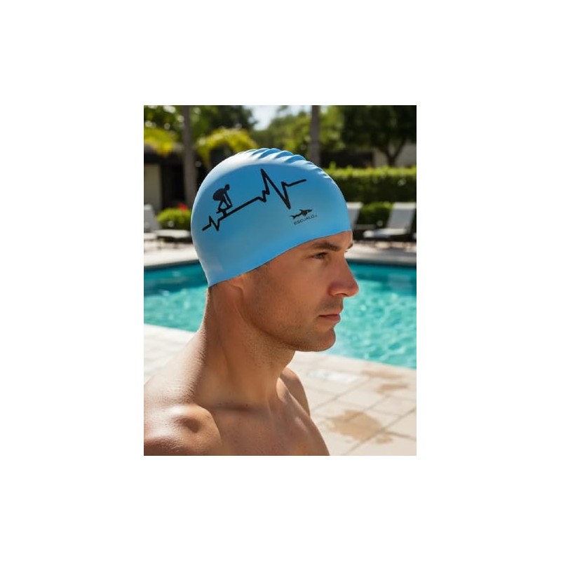 escualo Gorra para Natacion Unisex Adulto Modelo Electro Go (Silicon)