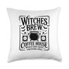 Witches Brew Coffee House Stop in Spell Throw Pillow