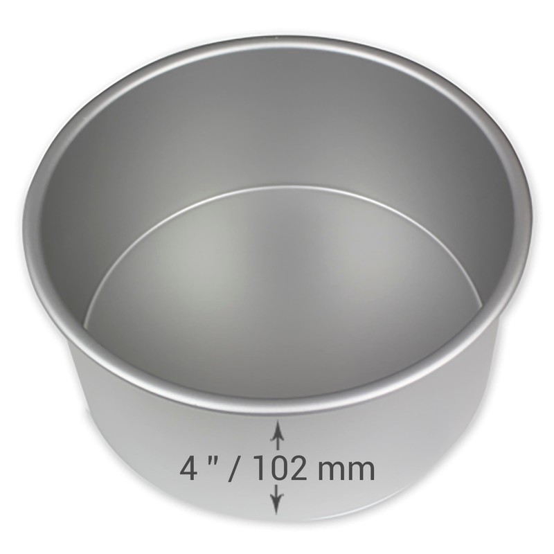 PME Professional Aluminum Round Cake Pan, 12 x 4 in,Silver