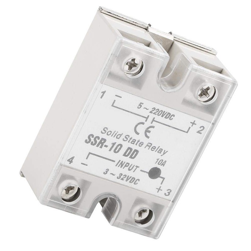 SSR-10DD Solid State Relay, 3-32 VDC to 5-220 VDC/10A