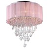 Whse of Tiffany RL7918-6 Eos 6-Light Chrome Ceiling Lamp