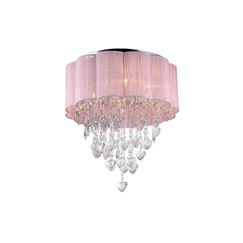 Whse of Tiffany RL7918-6 Eos 6-Light Chrome Ceiling Lamp
