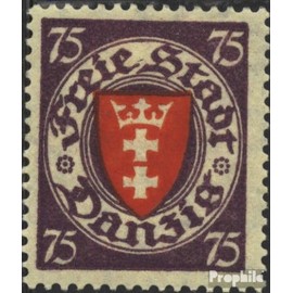 Gdansk 201x A with hinge 1924 Postage stamp (Stamps for collectors) Flags/Coats of Arms/Maps