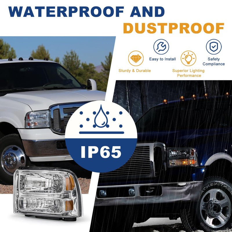 AS Headlight Assembly Compatible with 2005 2006 2007 05 06
