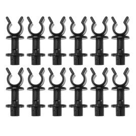 EMSea Pack of 10 Bonnet Support Rod Clips PRC3180 Compatible with Defender 90 110 130 TD5 Bonnet Support Retaining Clip Clamp Bracket Plastic Black