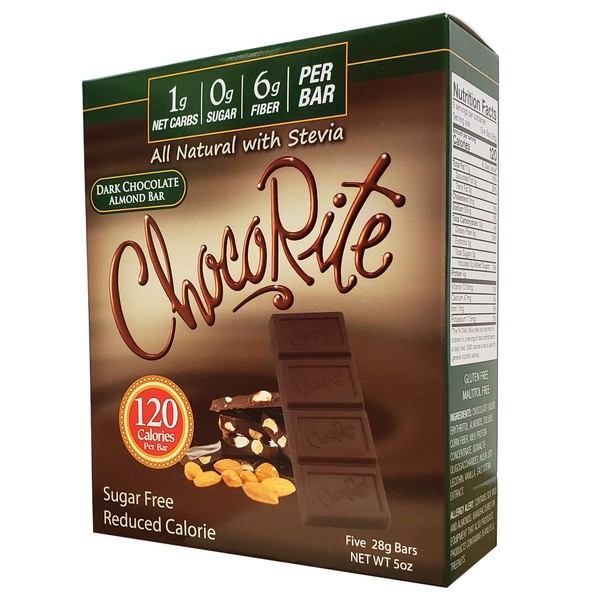 HealthSmart Foods ChocoRite Chocolate Almond Bar