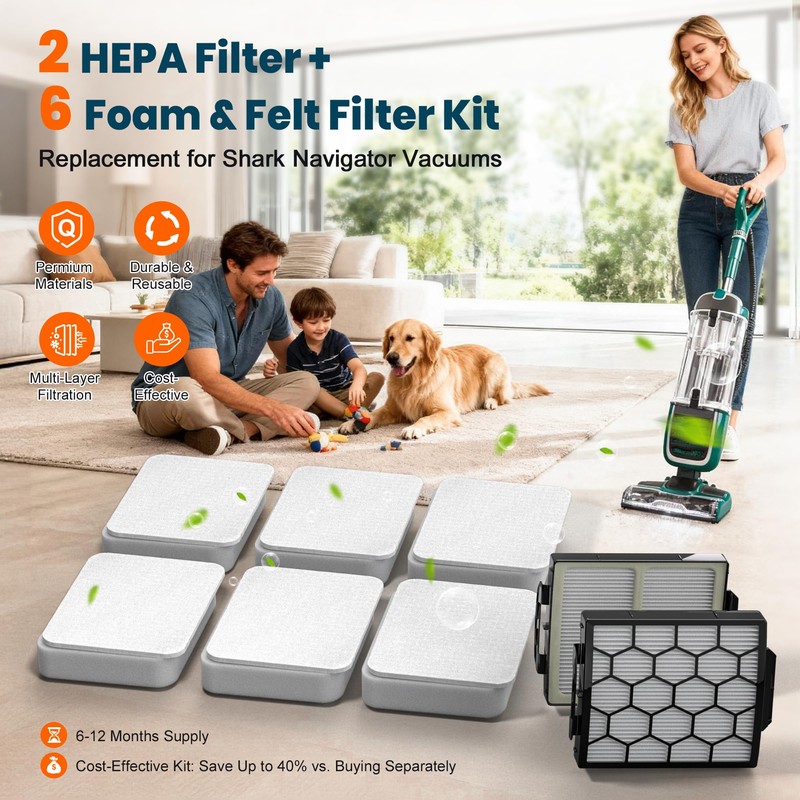 Filter Replacement for Shark Pet ZU102 ZU100 Pet Plus NV250
