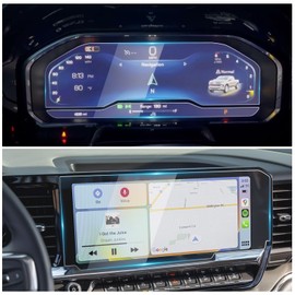 3 Pack Screen Protector for Silverado 2022 2023 2024 2025 Chevy Silverado Accessories Silverado Screen Protector 13.4'' for 2024 Chevy Silverado Screen Cover Tempered Glass 2024 Silverado Accessories