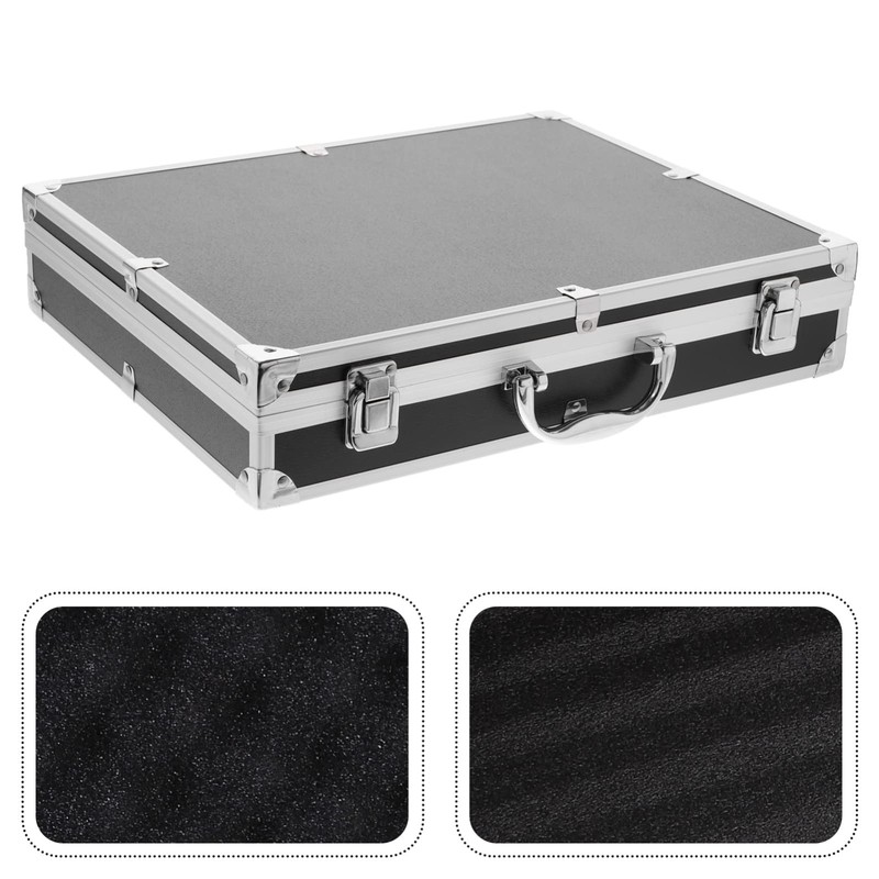 SUPVOX Aluminum Hard Case Briefcase Box Lockable Flight Case Portable